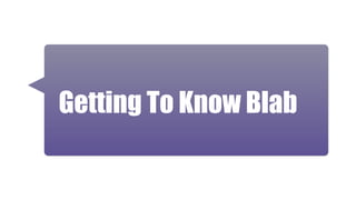 Getting To Know Blab
 