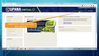 Aparecerán varias opciones
para ingresar
 