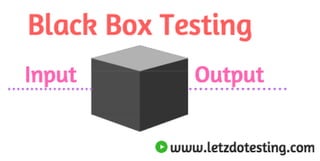 Black box-testing