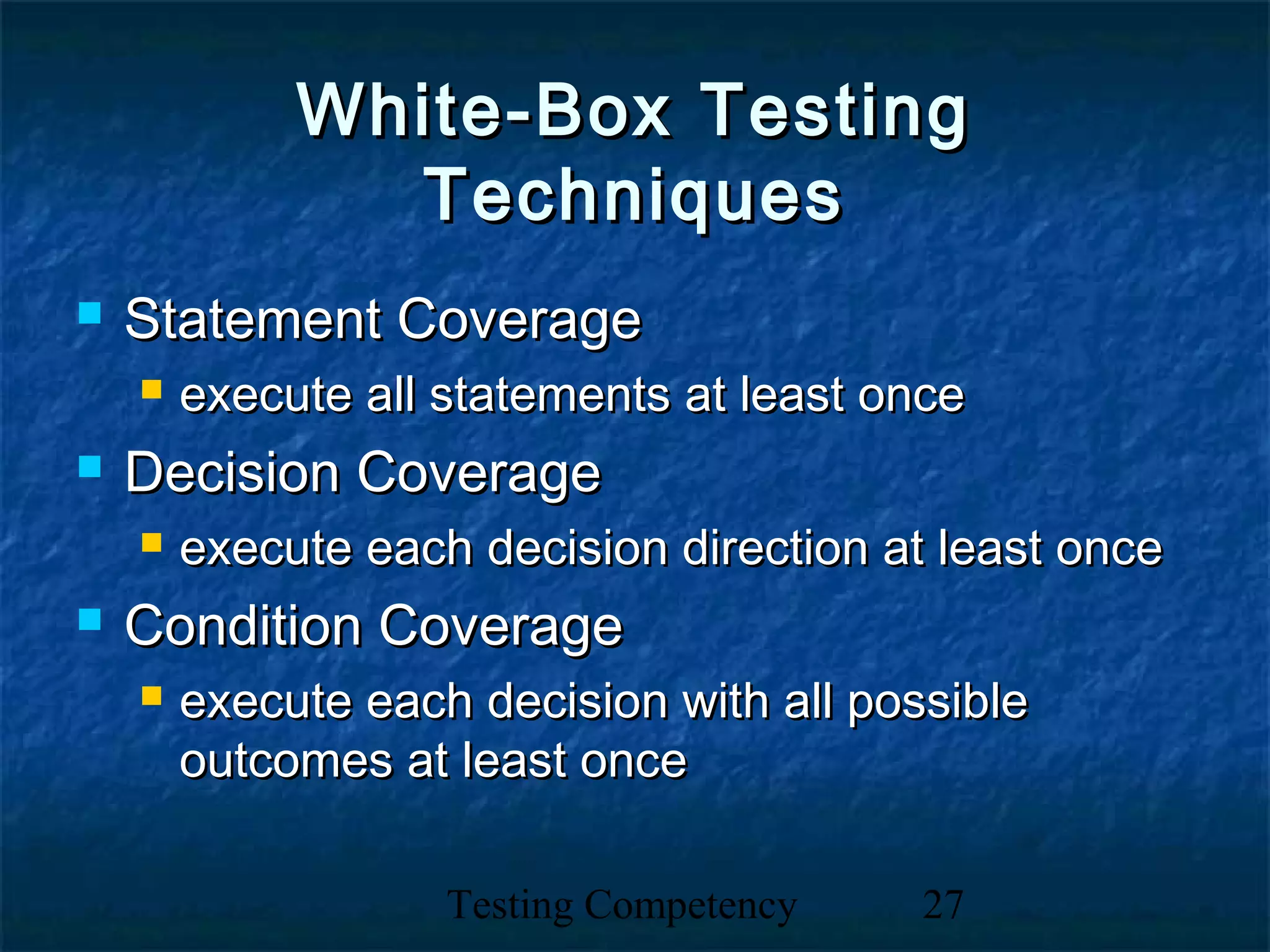 Black box & white-box testing technique | PPT