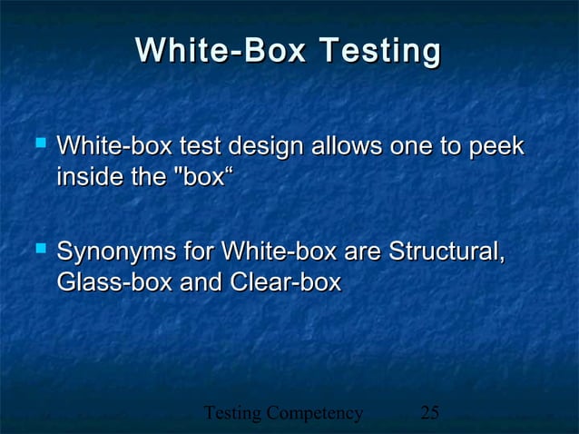 Black box & white-box testing technique | PPT