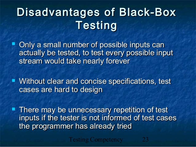 Black box & white-box testing technique