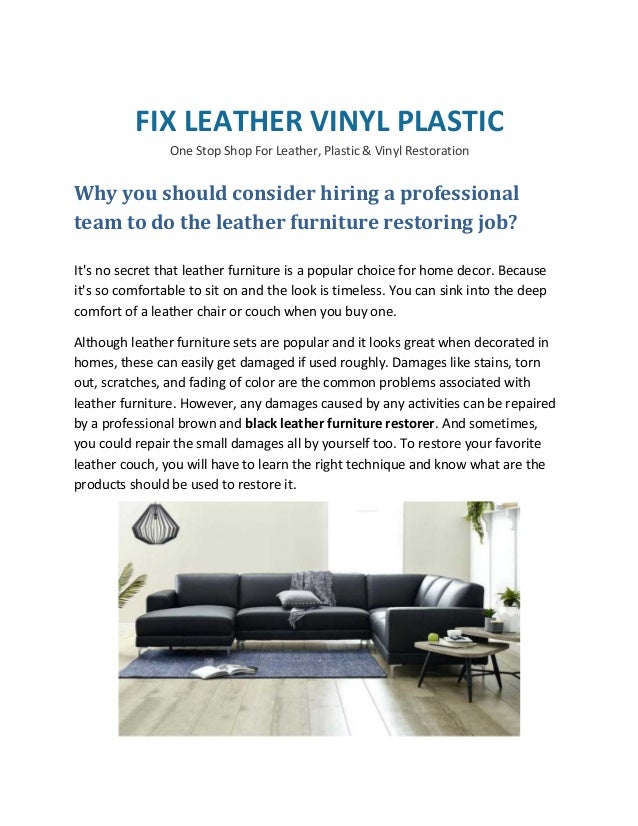 Black Leather Furniture Restorer