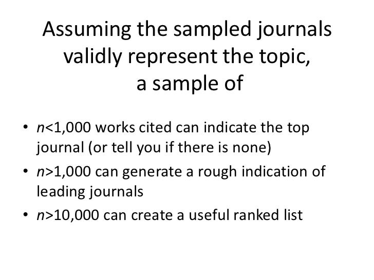 practical applications of citation analysis works cited list definition