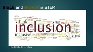 Black and Brown in STEM
Dr. Rochelle Newton
 