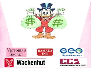 Black and pink prison industrial complex presentation | PPT