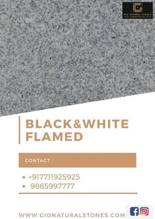 Black and white flamed