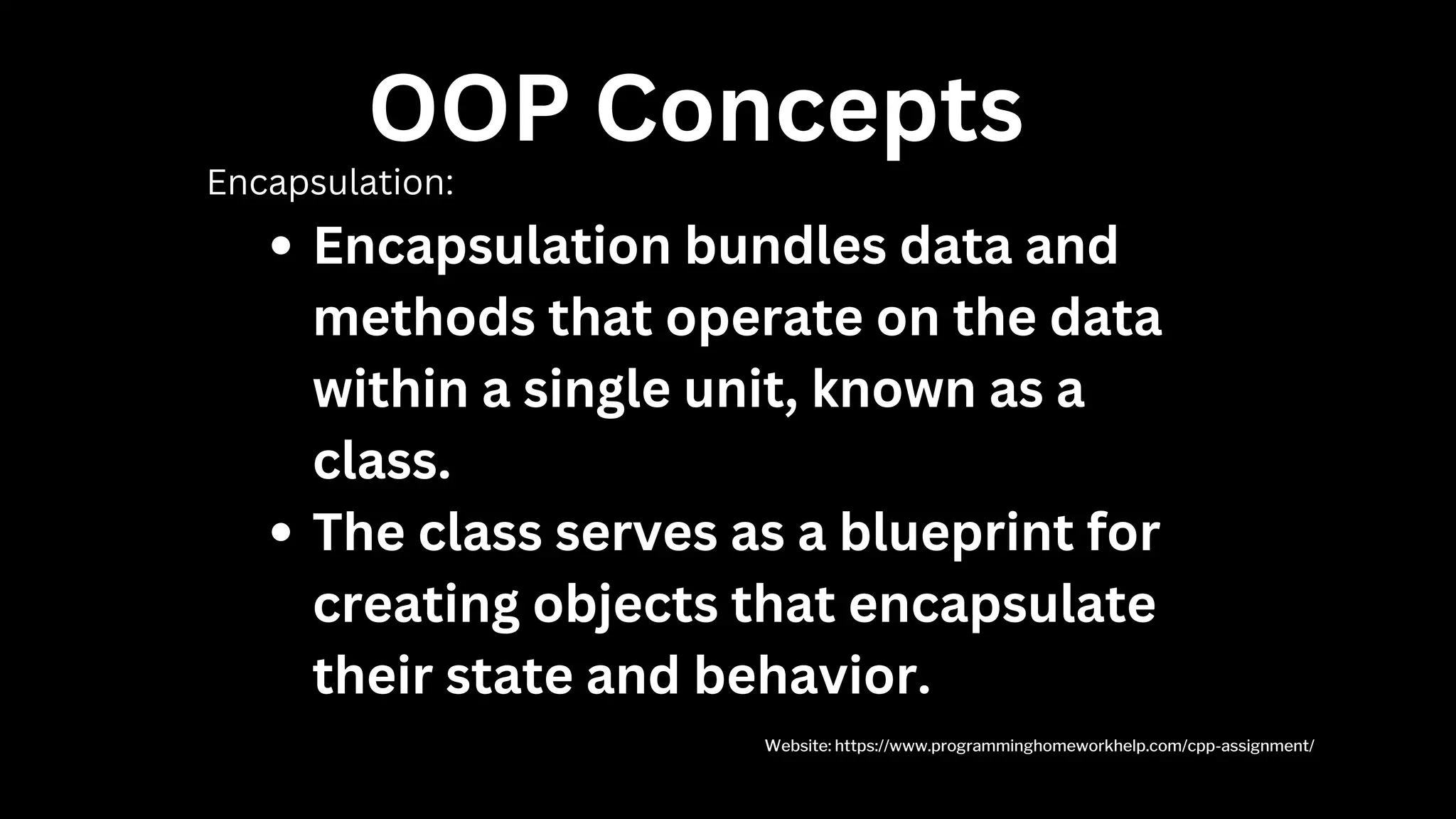 OOP Concepts | PPT