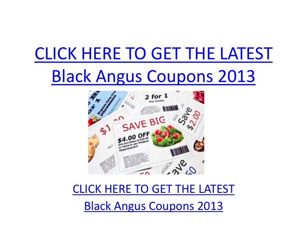 Black angus coupons 2013