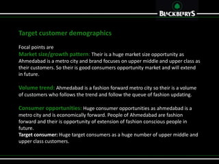 Target fashion image
Fashion image is calculated by the key terms
Consumer needs- Brand focuses on the consumer groups who...