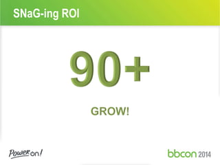 SNaG-ing ROI 
 