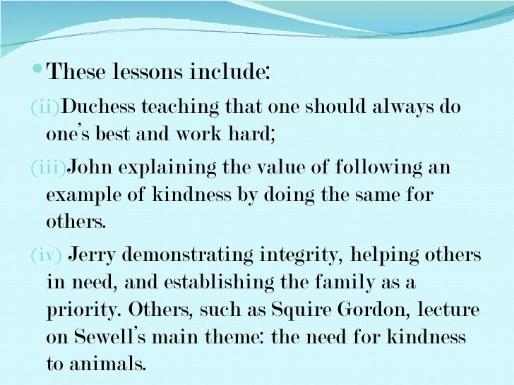 Black beauty summary image