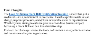 Lean Six Sigma Black Belt Certification. | PDF