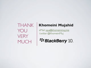 THANK   Khomeini Mujahid
YOU     eMail: saya@khomeinimuj.me
        t:witter @KhomeiniMuj
VERY
MUCH
 
