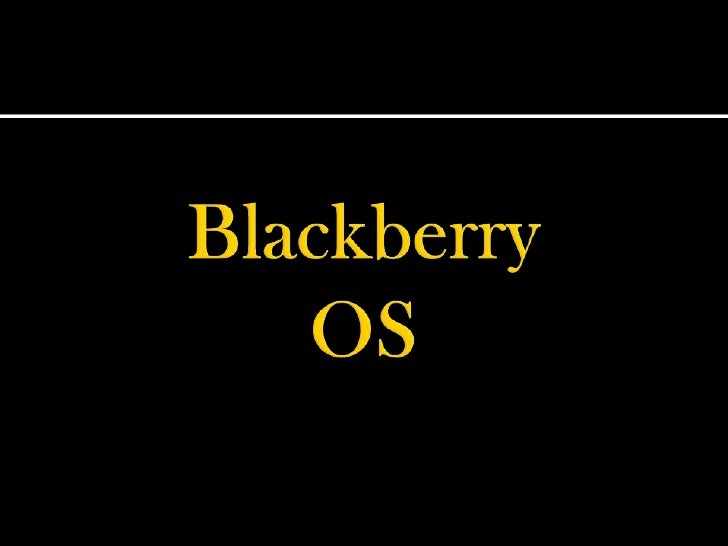 Resultado de imagen para blackberry os