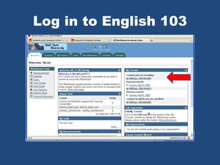 Log in to English 103 