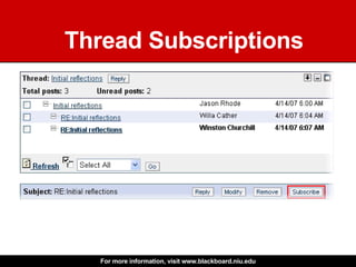 Thread Subscriptions 