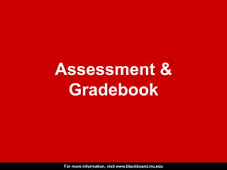 Assessment & Gradebook 