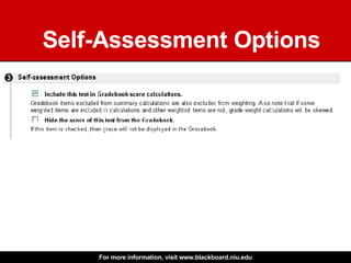Self-Assessment Options 