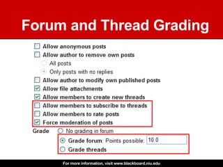 Forum and Thread Grading 