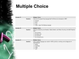 Multiple Choice 