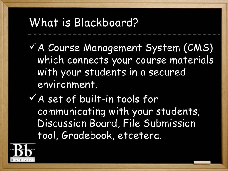 Blackboard Basics