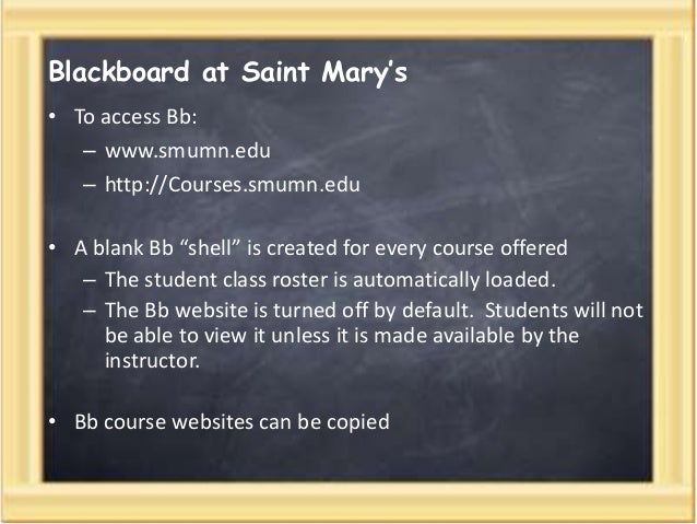 Blackboard basics