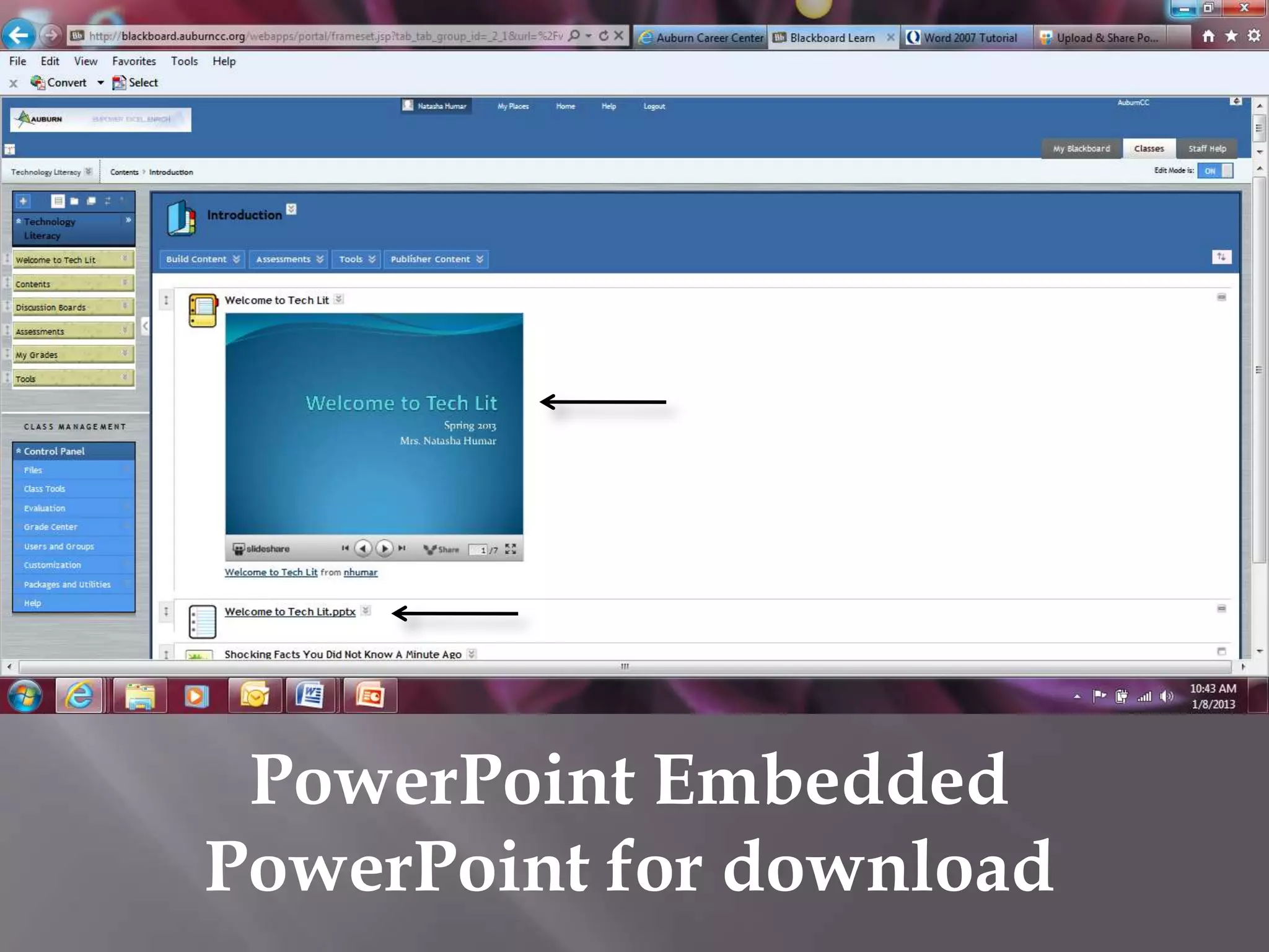 PowerPoint Embedded
PowerPoint for download
 
