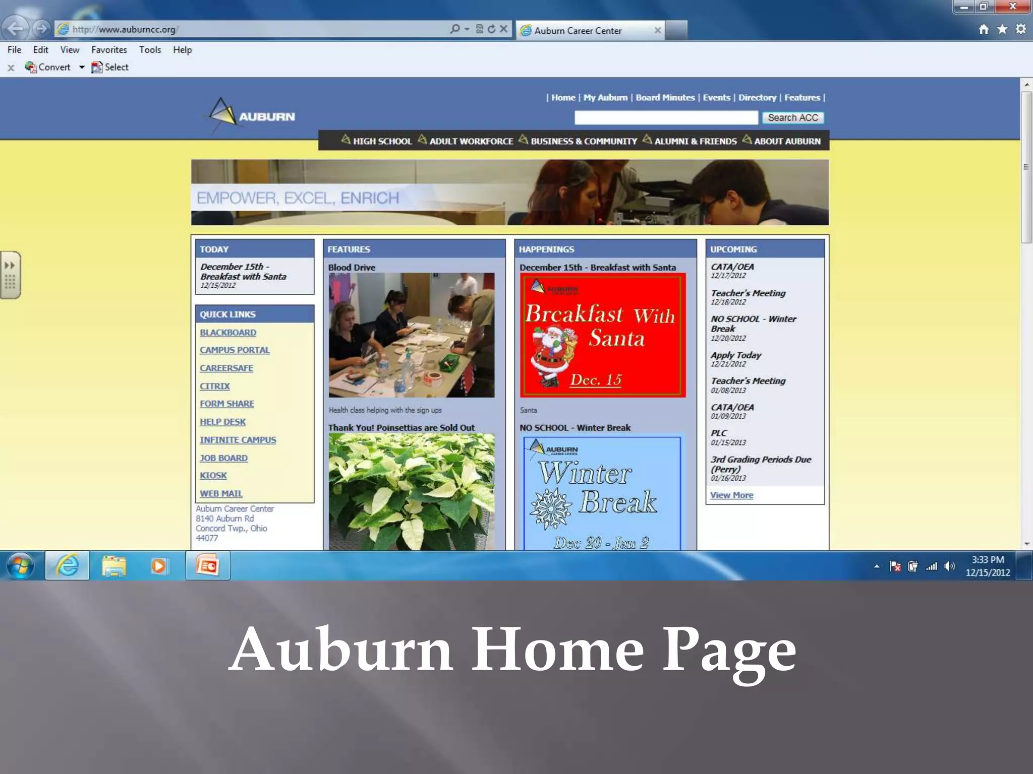 Auburn Home Page
 