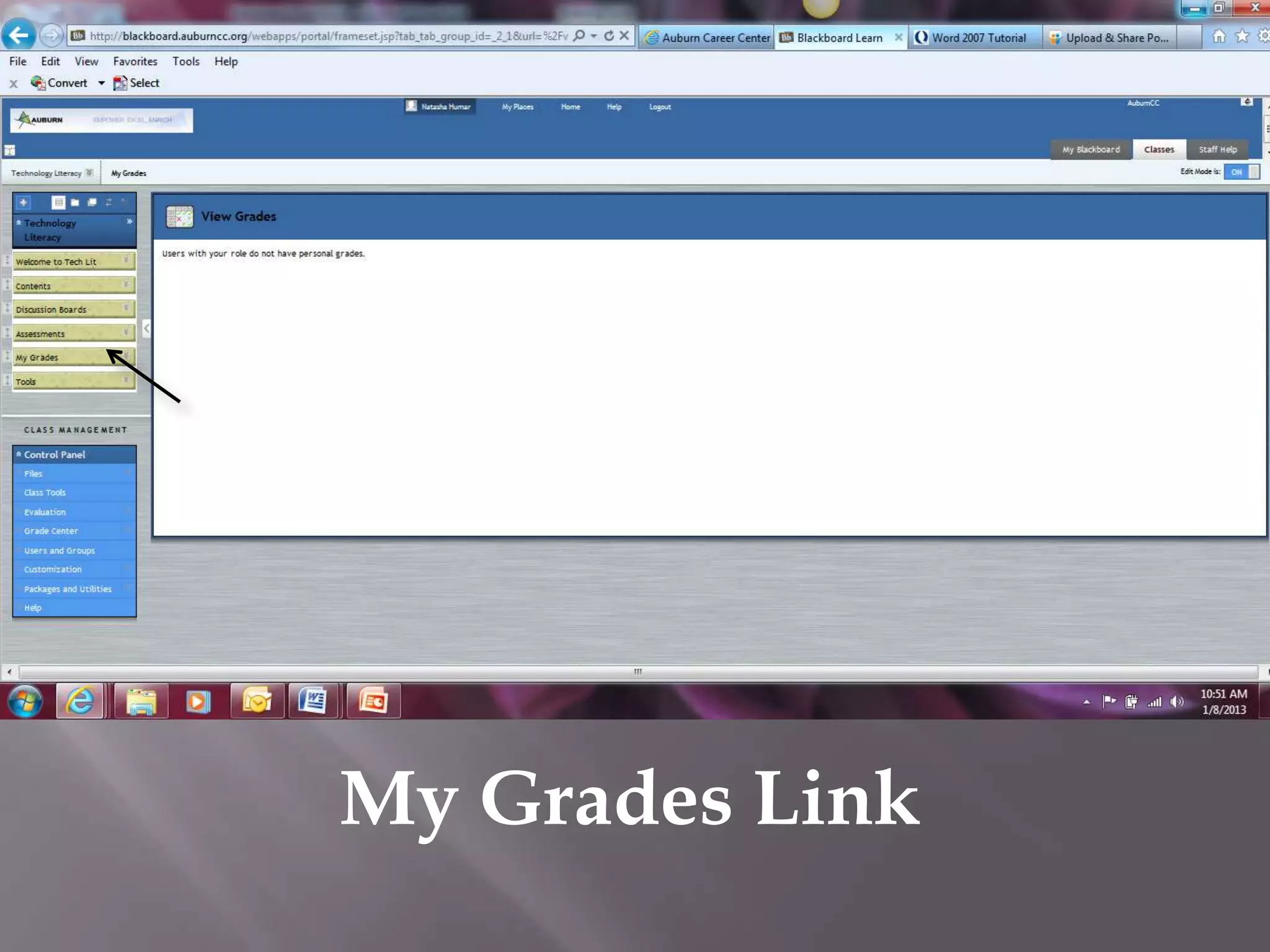 My Grades Link