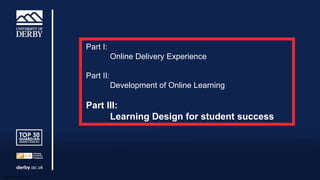 Ensuring quality and integrity in the delivery of online learning | PPTX