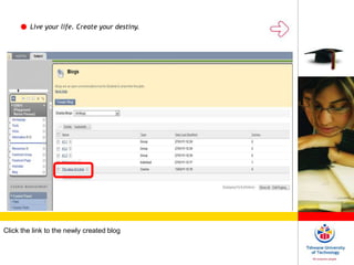 Live your life. Create your destiny.
Click the link to the newly created blog