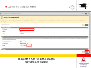 Live your life. Create your destiny.
To create a rule ,fill in the spaces
provided and submit
 