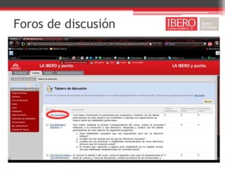 Foros de discusión
 