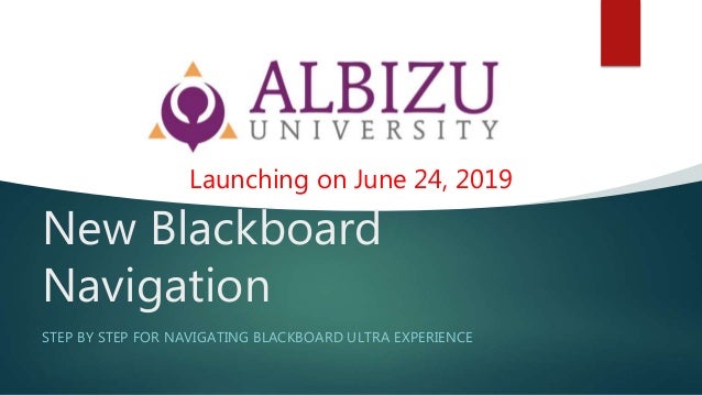 Albizu University Blackboard Ultra 