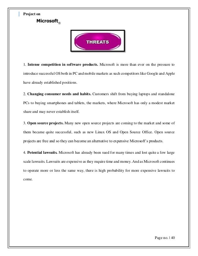 project on microsoft microsoft project competitors