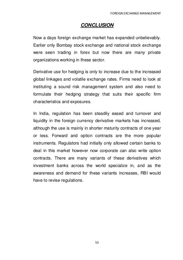 Forex management by rbi