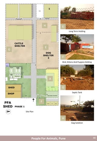 F
A
G
G
F
E
H
E
H
Long Term Holding
Bird, Kittens And Puppies Holding
Septic Tank
Gog Isolation
Site Plan
People For Animals, Pune 48
 