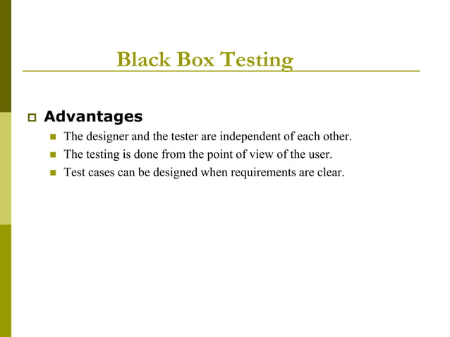Black Box Testing | PPTX