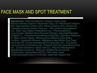 FACE MASK AND SPOT TREATMENT
 