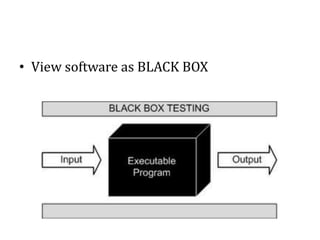 Black box testing | PPTX