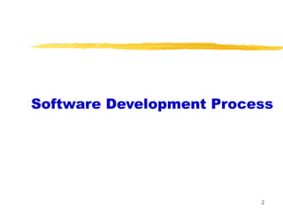 2
Software Development Process
 