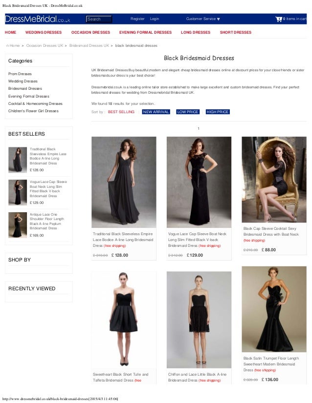 Black Bridesmaid Dresses Uk Dress Mebridal Co Uk