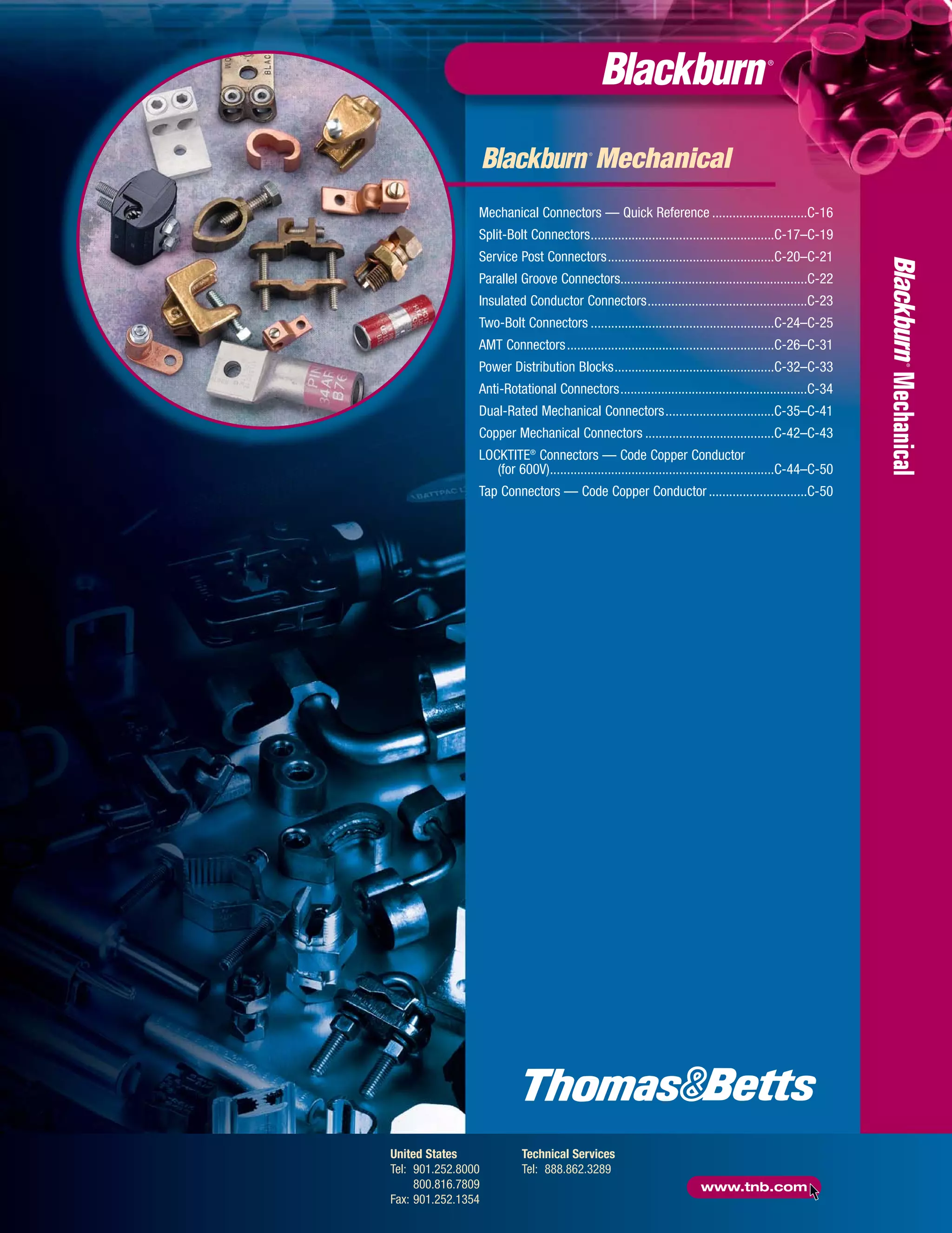 Blackburn Mechanical Connectors Catalogue PDF