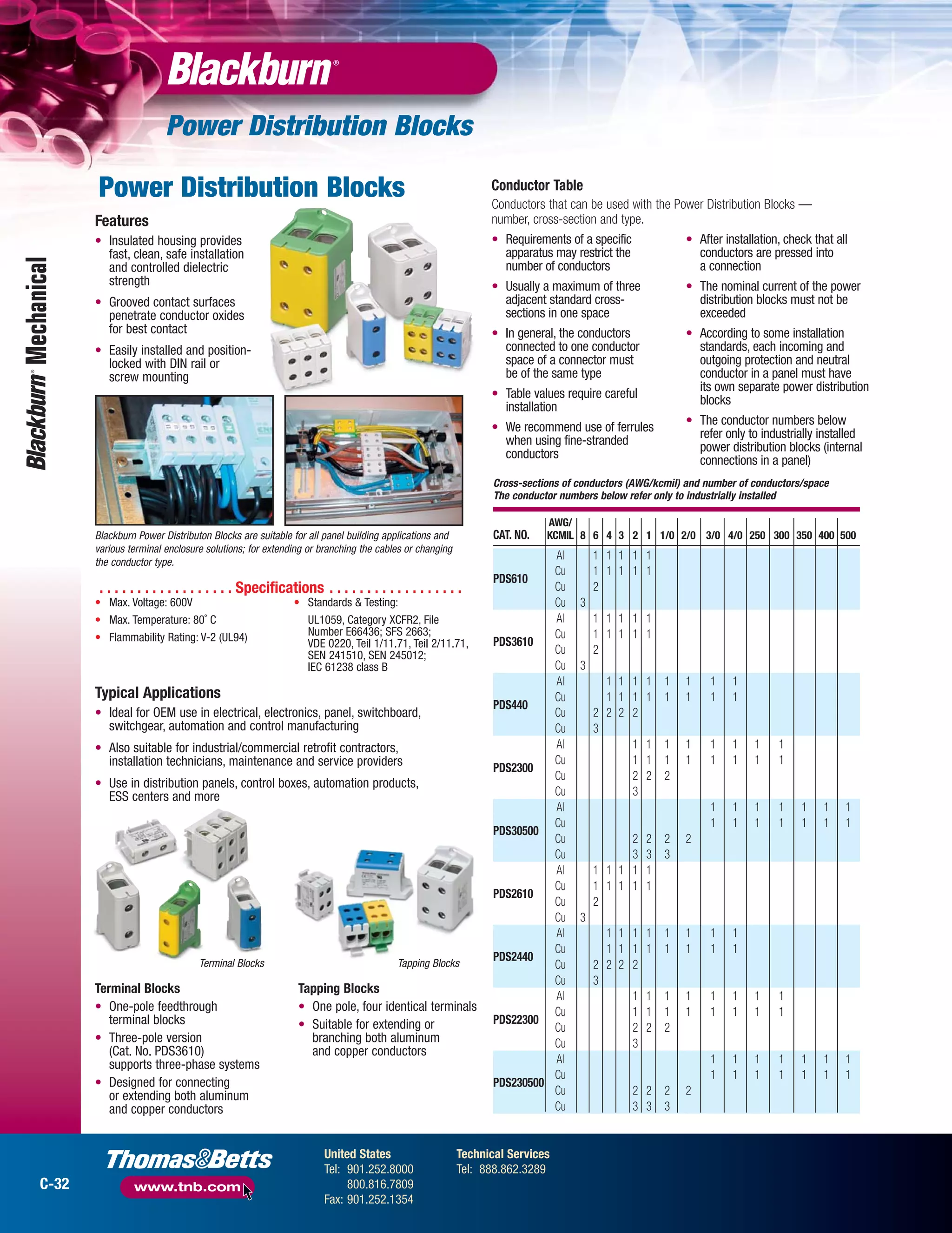 Blackburn Mechanical Connectors Catalogue PDF