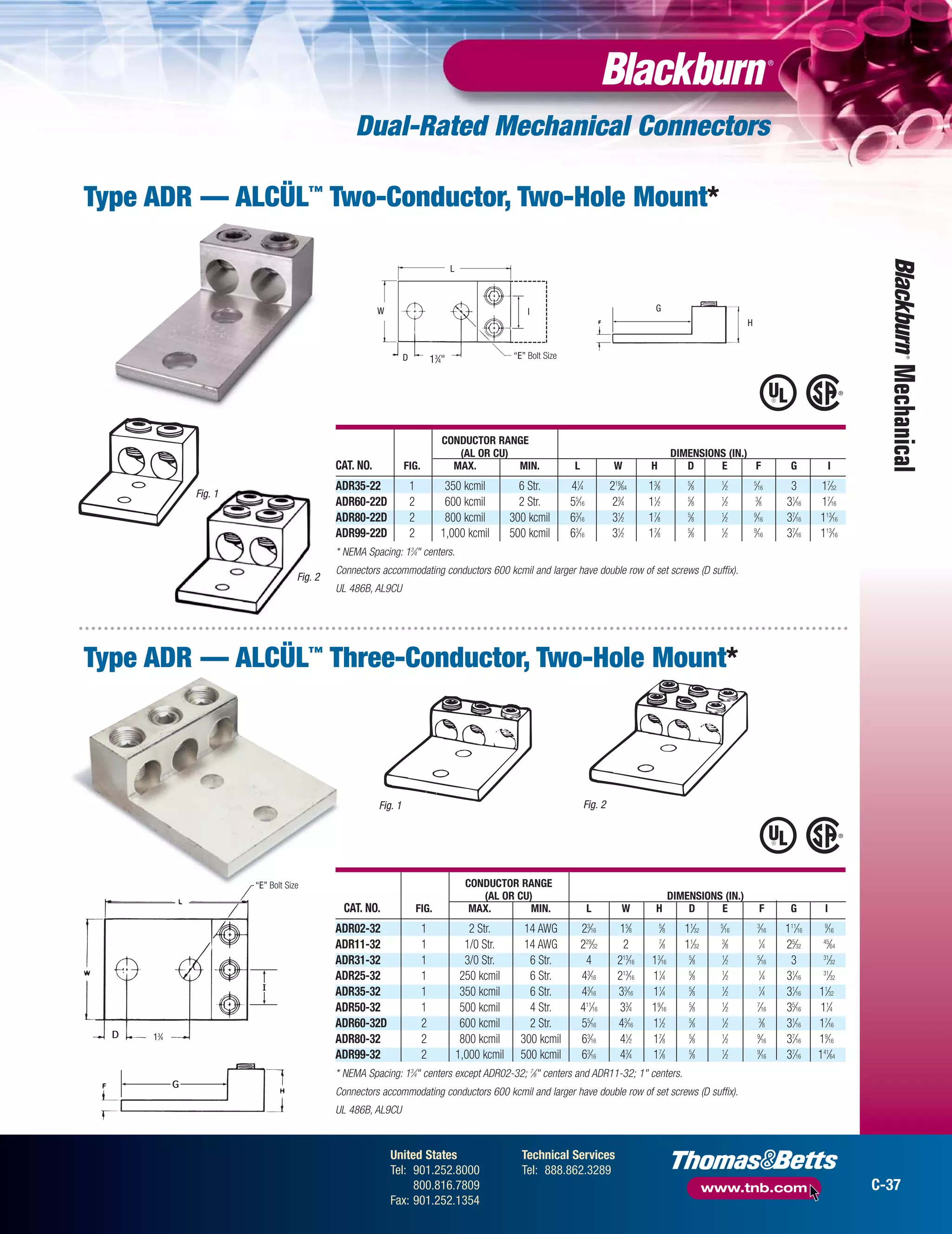 Blackburn Mechanical Connectors Catalogue PDF