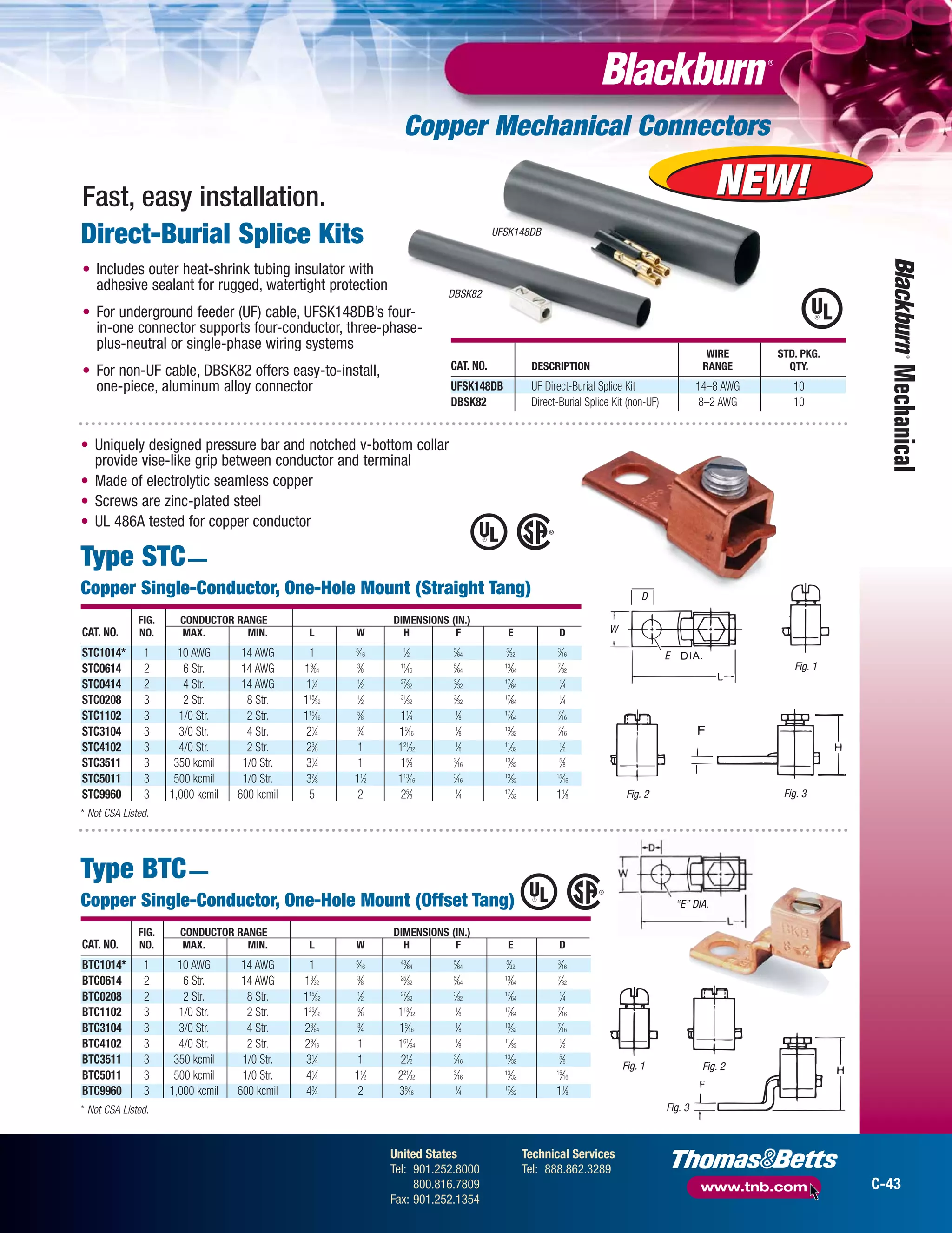 Blackburn Mechanical Connectors Catalogue PDF