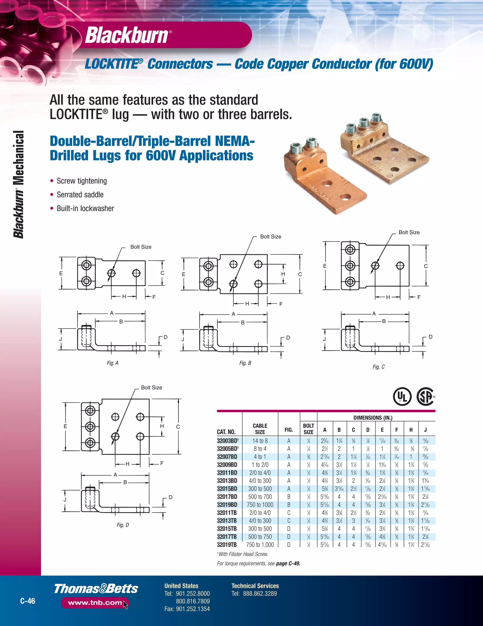 Blackburn Mechanical Connectors Catalogue PDF