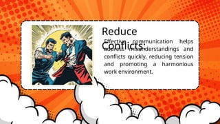 Effective Communication skills at workplace (Comic style) | PPTX