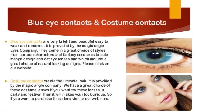 blue costume contacts dress